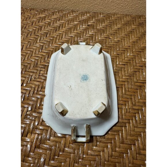 Antique Imperial Nippon Porcelain Handled Tray With Floral Design & Gilded Trim - Picture 5 of 9